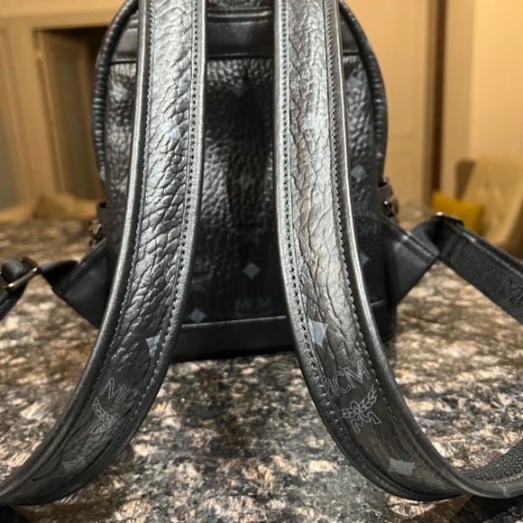 MCM Black Small Stark Side Studs Backpack main image 5